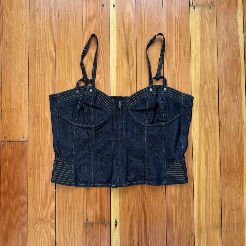 90’s/Y2K Denim Corset Top